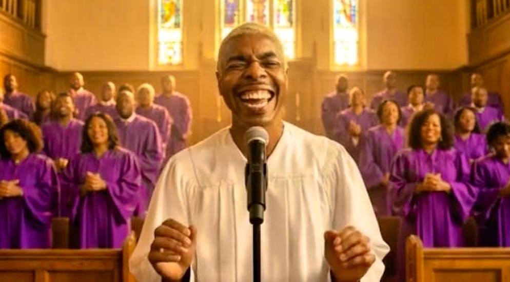 The music video was also created with AI.