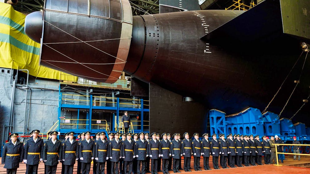 Russisches Atom-U-Boot, von dem die angebliche Wunderwaffe «Poseidon» abgefeuert werden kann. (1. November 2025)
