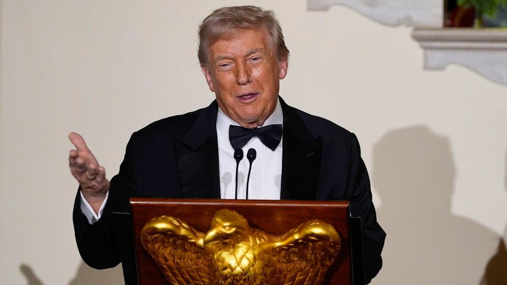 US-Präsident Donald Trump spricht am 11. Dezember beim «Congressional Ball» in Washington.
