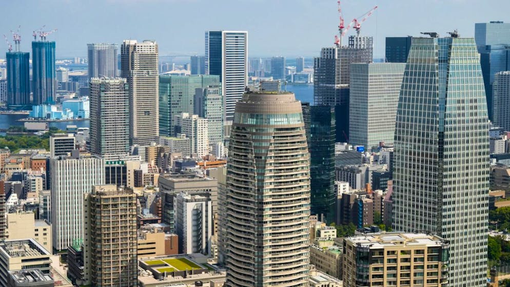 ARCHIV - Wohn- und Geschäftshäuser der japanischen Hauptstadt Tokio. Foto: Soeren Stache/dpa