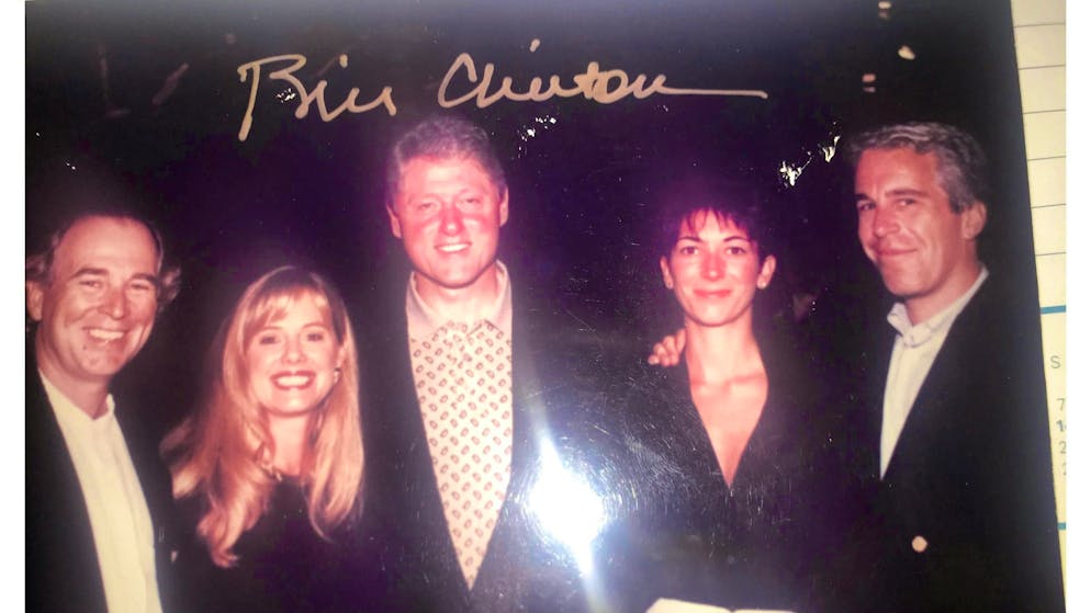 Epstein pictures. This picture with Bill Clinton also comes from the estate.