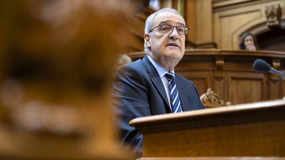 Bundesrat Guy Parmelin am 11. Dezember 2025 im Ständerat in Bern.