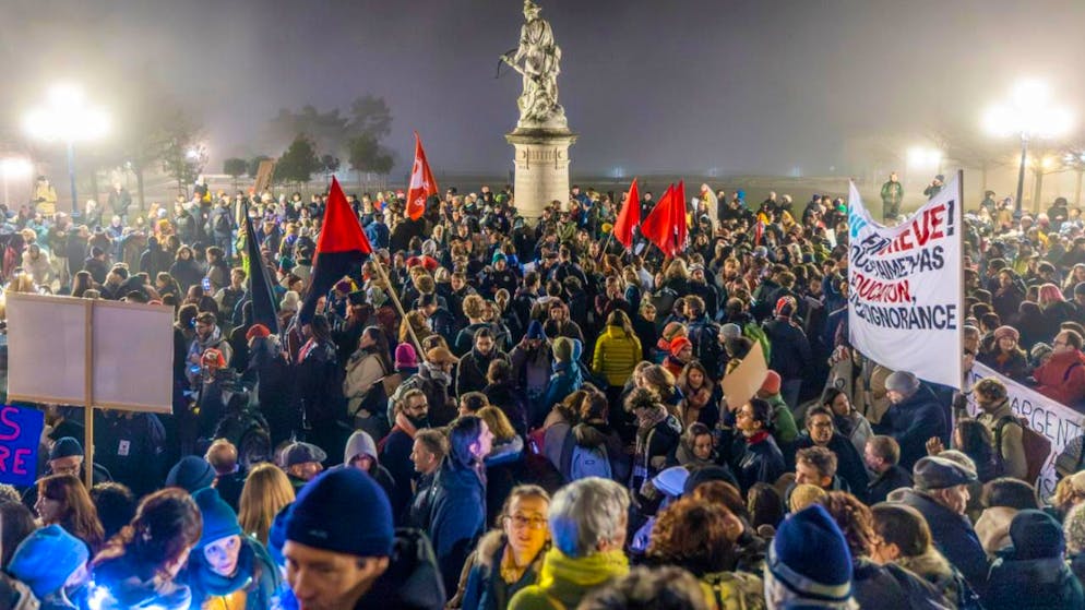 Una delle manifestazioni degli scorsi giorni a Losanna