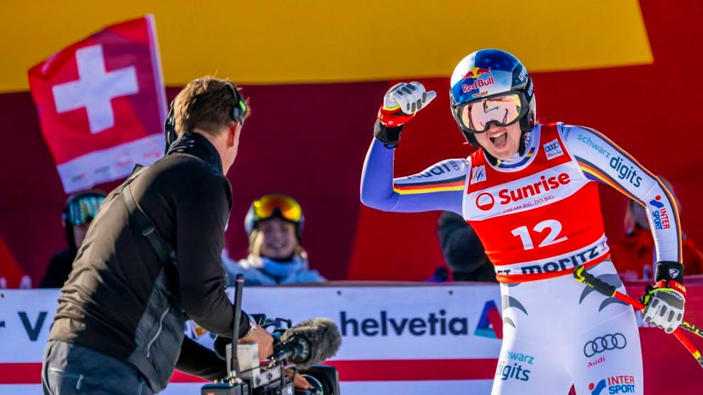 Alpine skiing. Emma Aicher wins second downhill in St. Moritz - Vonn second