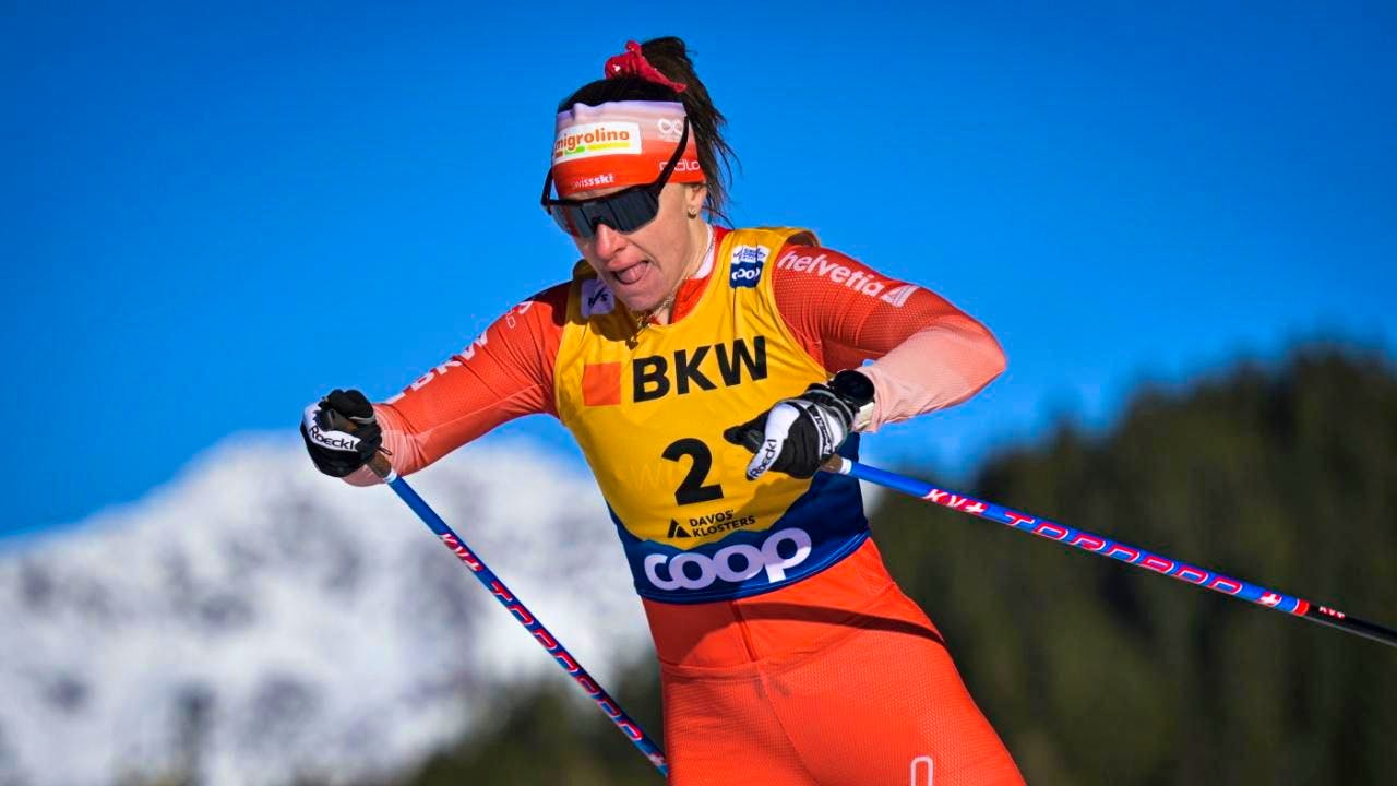 Cross-country skiing. Nadine Fähndrich with third podium finish in Davos