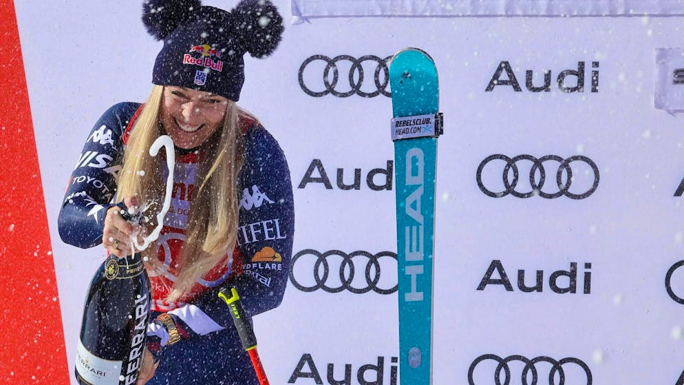 Dopo la vittoria di venerdì, Lindsey Vonn arriva seconda nella discesa libera di sabato.