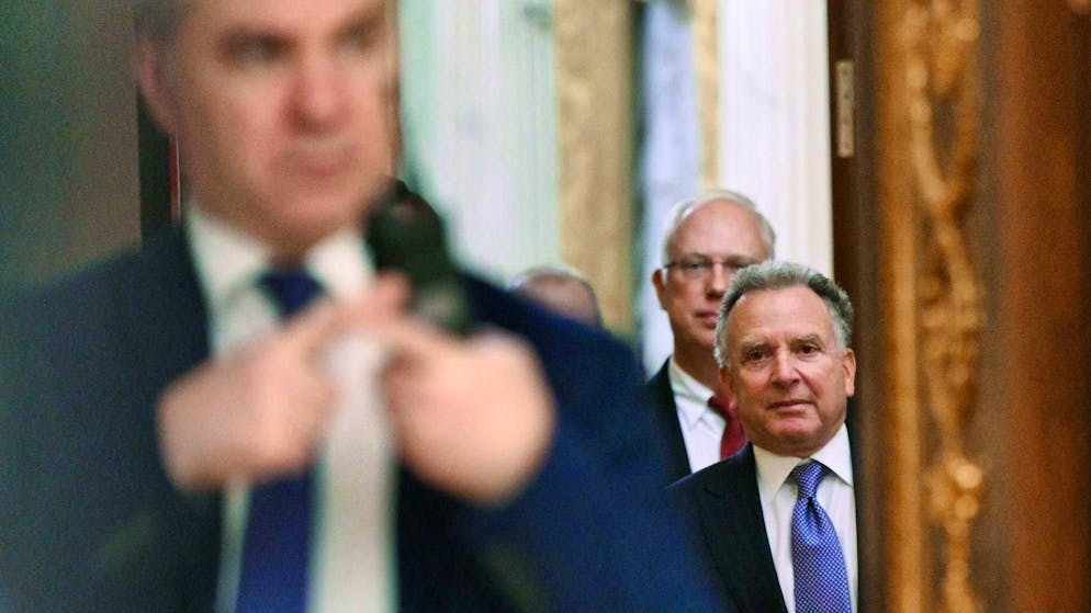 Steve Witkoff (right) on December 2 in Moscow.