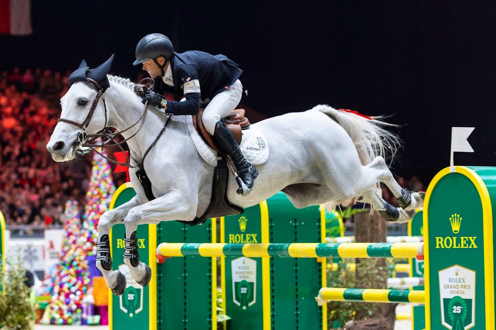 Kent Farrington et sa jument Greya ont réussi deux excellents passages à Genève.