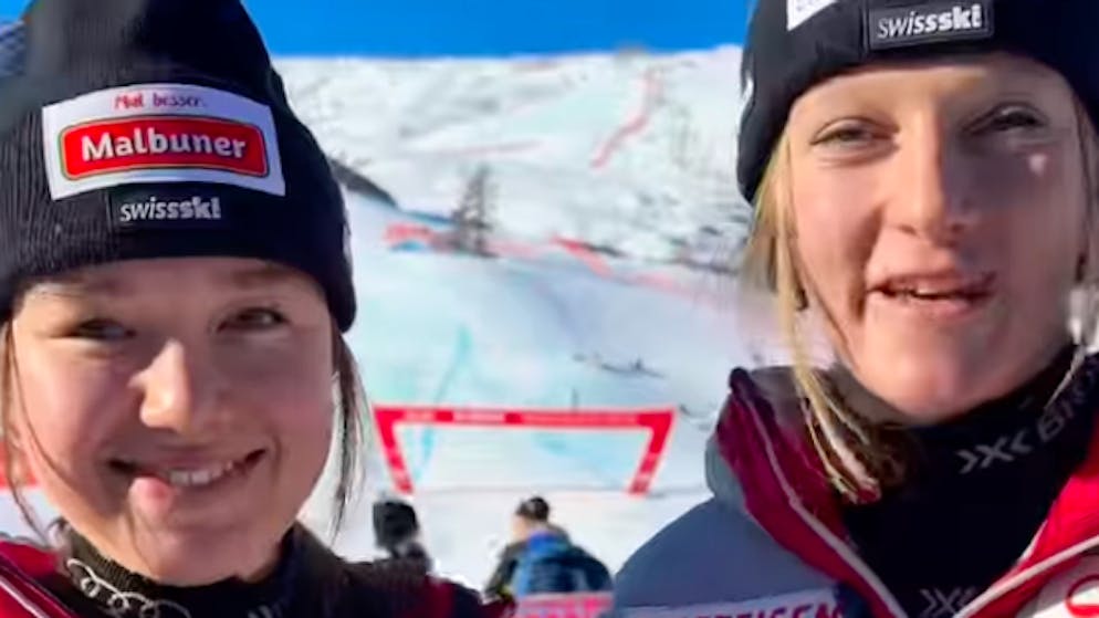 Alina Willi (links) und Daria Zurlinden haben am Sonntag in St. Moritz ihr Weltcup-Debüt gegeben.
