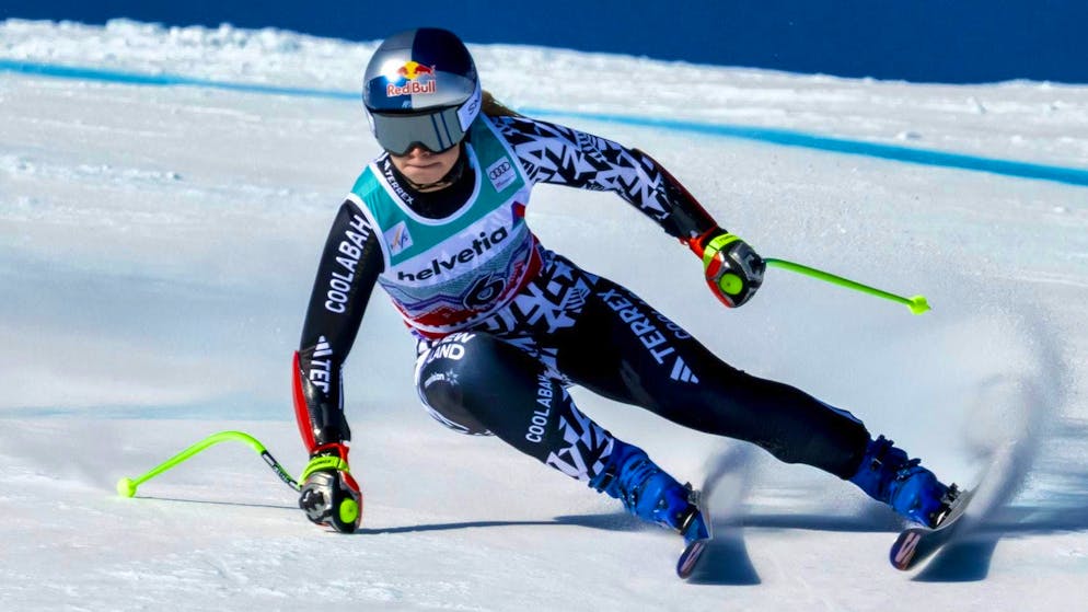 Alice Robinson secured her third World Cup victory of the season in St. Moritz