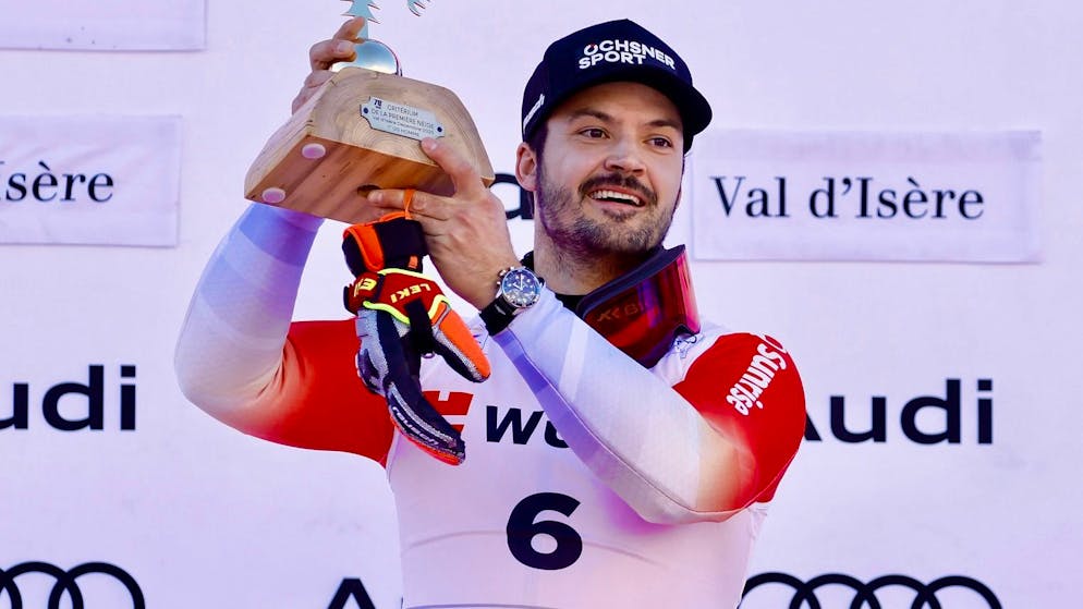 Loïc Meillard a enfin lancé sa saison ce week-end à Val d'Isère.