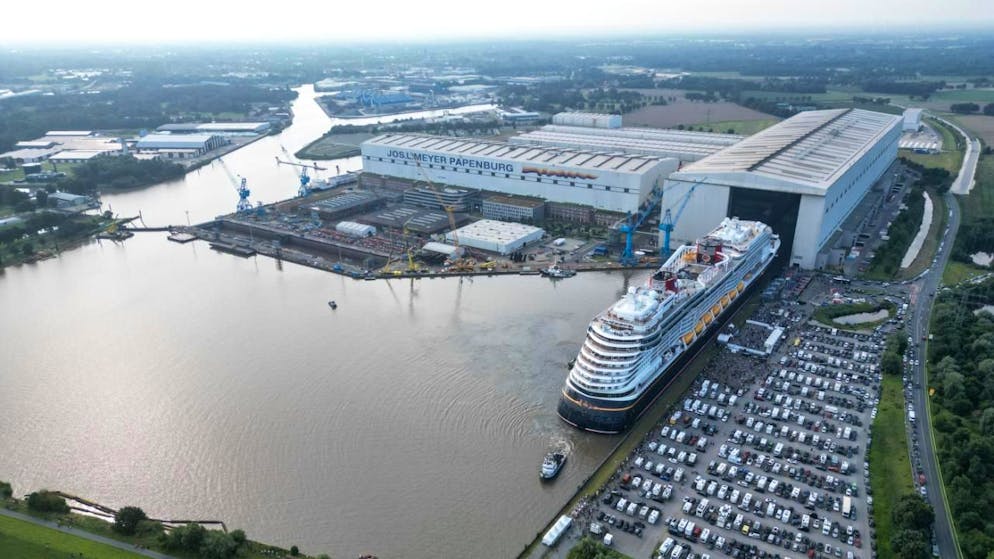 Le chantier naval allemand accueille avec soulagement les réserves de travail confiées par le croisiériste genevois. (Archive)