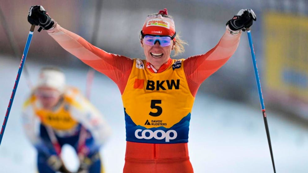 Cross-country skiing. Nadine Fähndrich: 