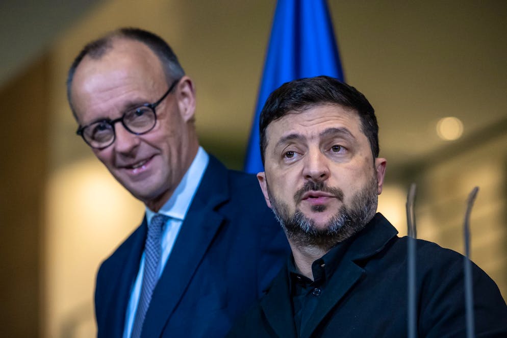 Kanzler Merz und Präsident Selenskyj.