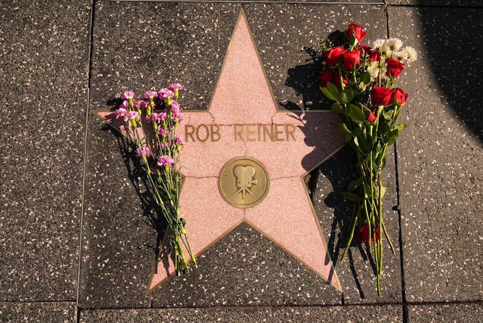 Un omaggio sulla stella dedicata a Rob Reiner sulla Walk of Fame di Hollywood.