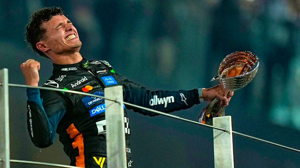 Lando Norris said at the world championship party in Tashkent that he had been partying a lot and drinking too much over the last few days