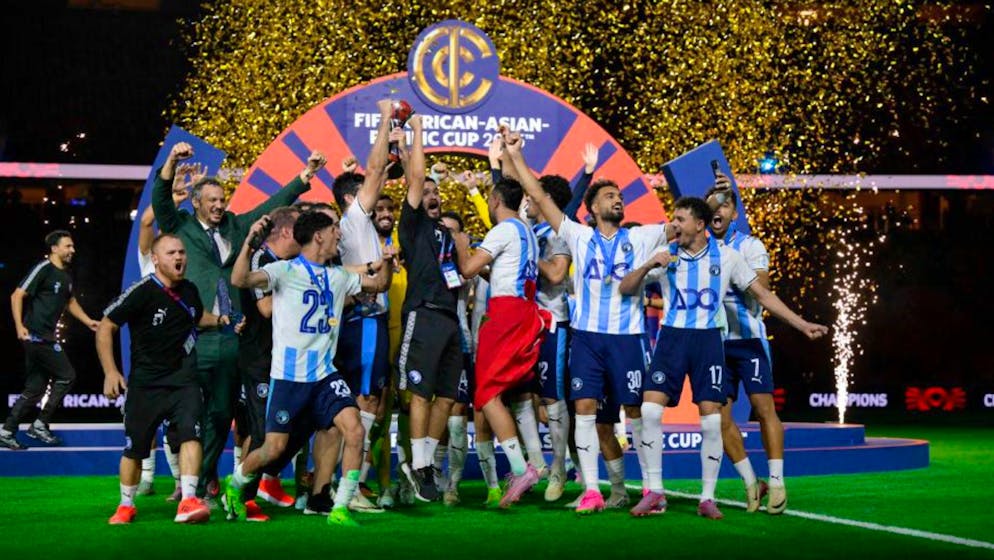 Die Pyramids feiern im September den Gewinn des Afrika-Asien-Pazifik-Pokals.