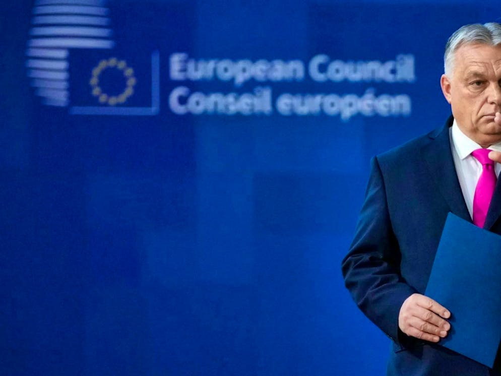 Viktor Orban, Prime Minister of Hungary, is standing in the way.