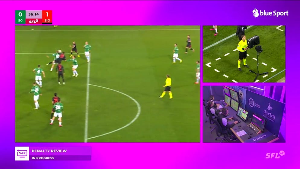 Sion in VAR trouble?. What referee expert Grossen says about the hot penalty scene in St.Gallen