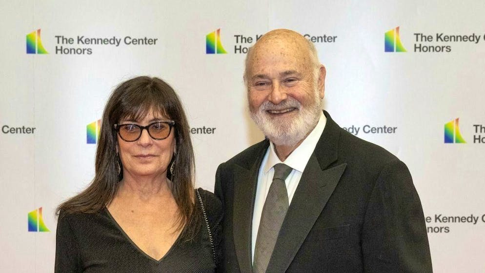 Rob Reiner (r.) and Michelle Reiner in Washington on December 2, 2023.