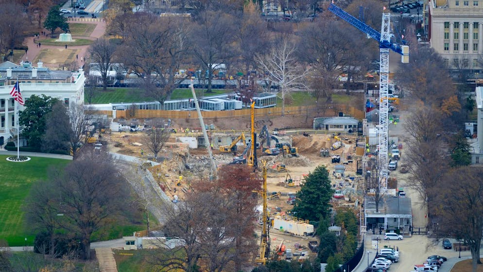Baustelle Weisses Haus. (9. Dezember 2025) 