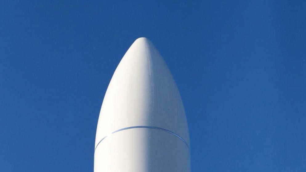 Die Spitze der Rakete Ariane 6 wurde am Beyond-Gravity-Standort in Emmen LU produziert. (Archivbild)