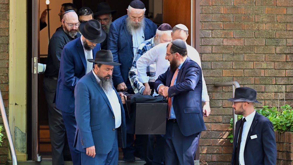 Die Beerdigung von Alex Kleytman am Donnerstag in Sydney. 