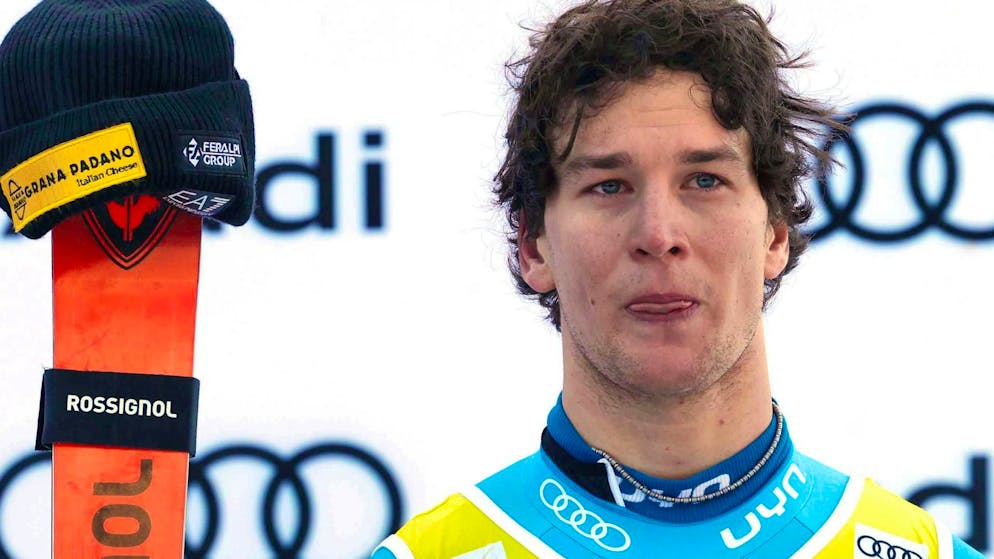 Giovanni Franzoni skied to a sensational 3rd place in the Super-G in Val Gardena/Gröden.