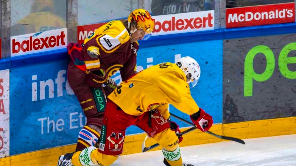 Lausanne with sixth win in a row - Gallery. Langnau, pictured Samuel Erni, battled their way to victory in Geneva