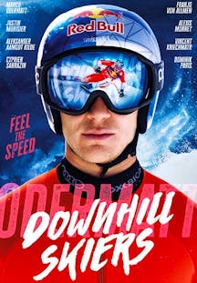 Downhill skiers DE blue video