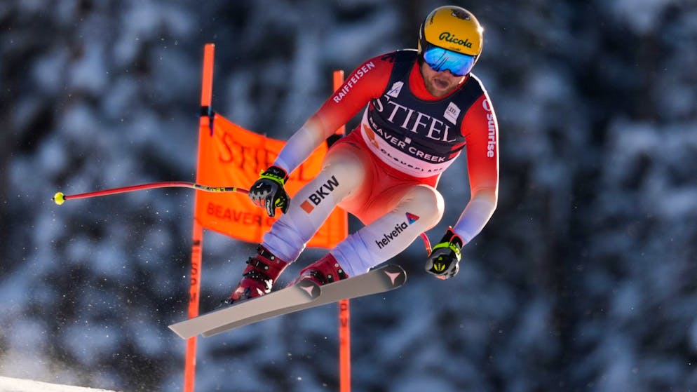Niels Hintermann gelingt auf der Saslong in Gröden «eine Meisterleistung».