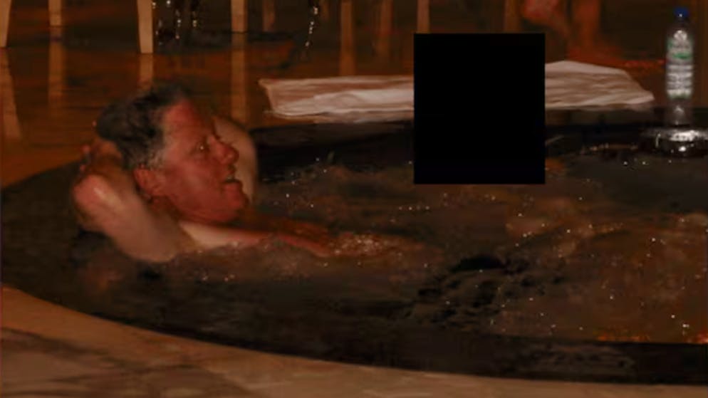 What is Bill Clinton doing there?. New images from Epstein files published