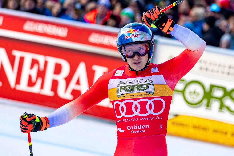 Marco Odermatt secondo nella seconda discesa.