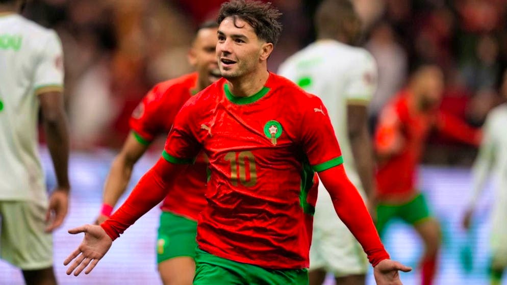 Real striker Brahim Diaz puts Morocco on course with his opening goal.
