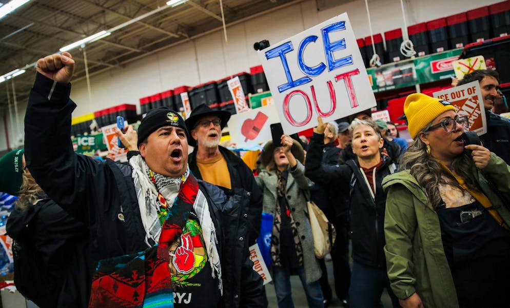 Auch bei der Bevölkerung höchste unbeliebt: Anti-ICE-Protest in Kalifornien, am Samstag, 21. Dezember 2025.