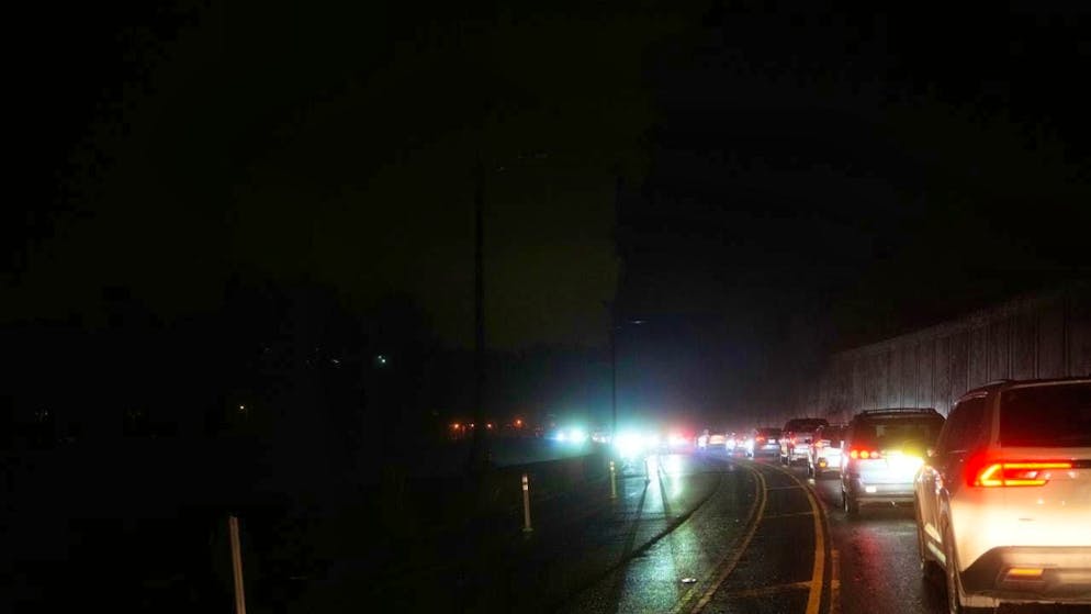 Large parts of San Francisco were affected by a power outage.