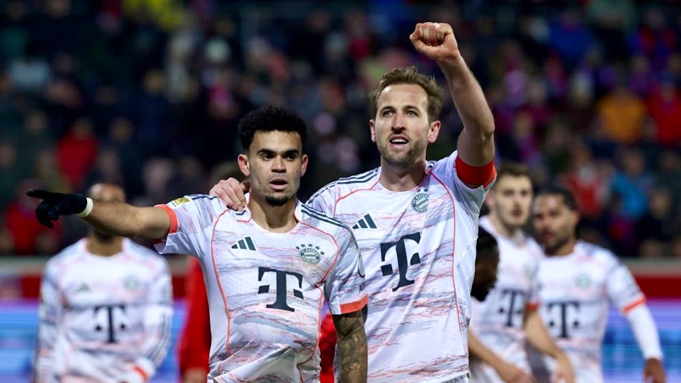 Luis Diaz und Harry Kane trafen in der Schlussphase zum 4:0-Endstand in Heidenheim