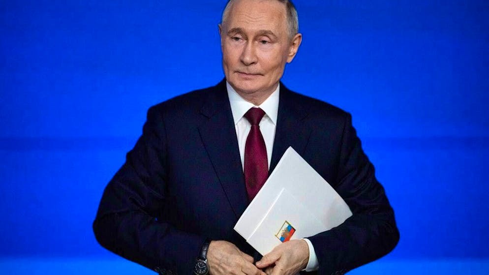 Russian President Vladimir Putin after his annual press conference in Moscow on December 19. Photo: Pavel Bednyakov/AP/dpa/archived image