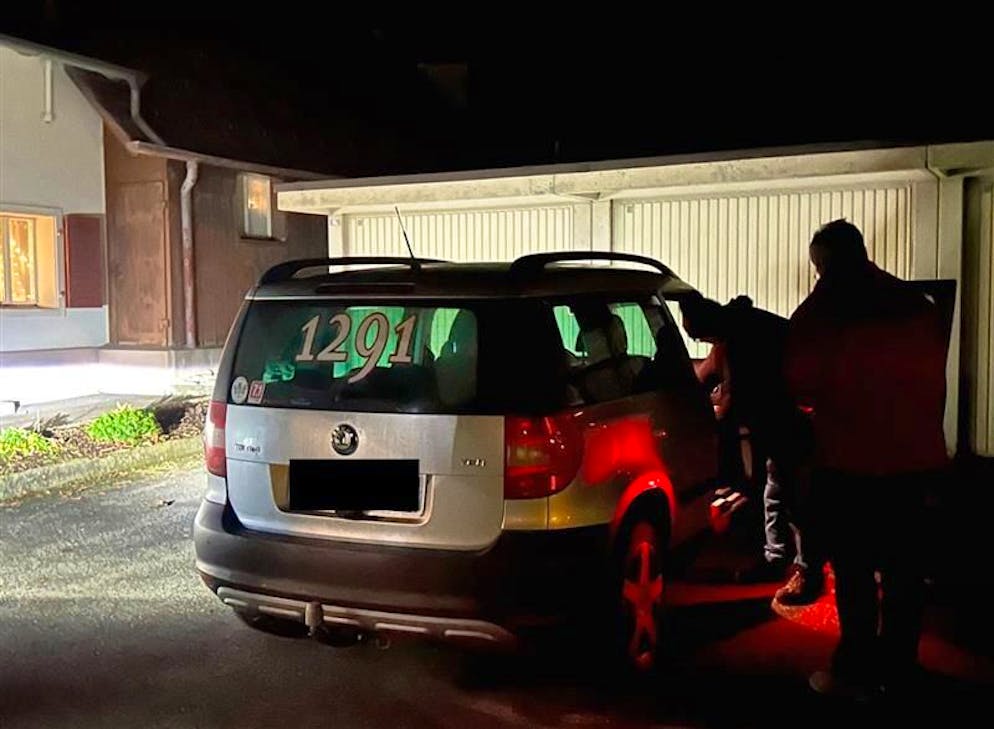 Unterwegs mit Nez Rouge der Sektion Luzern. Kunde Dani ist dankbar für die sichere Fahrt und bedankt sich mit einer Spende. 