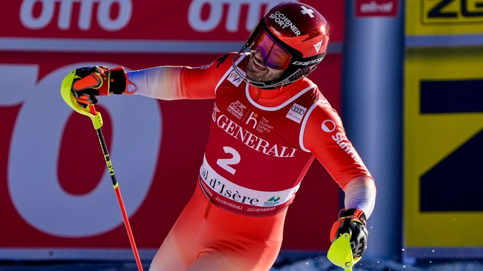 Loïc Meillard espère faire aussi bien que sa 2e place l’an dernier lors du slalom d’Alta Badia.