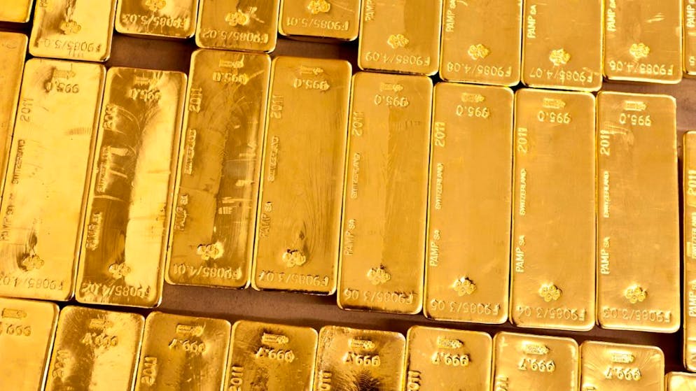 L'oro nel caveau di una banca. (foto d'archivio)