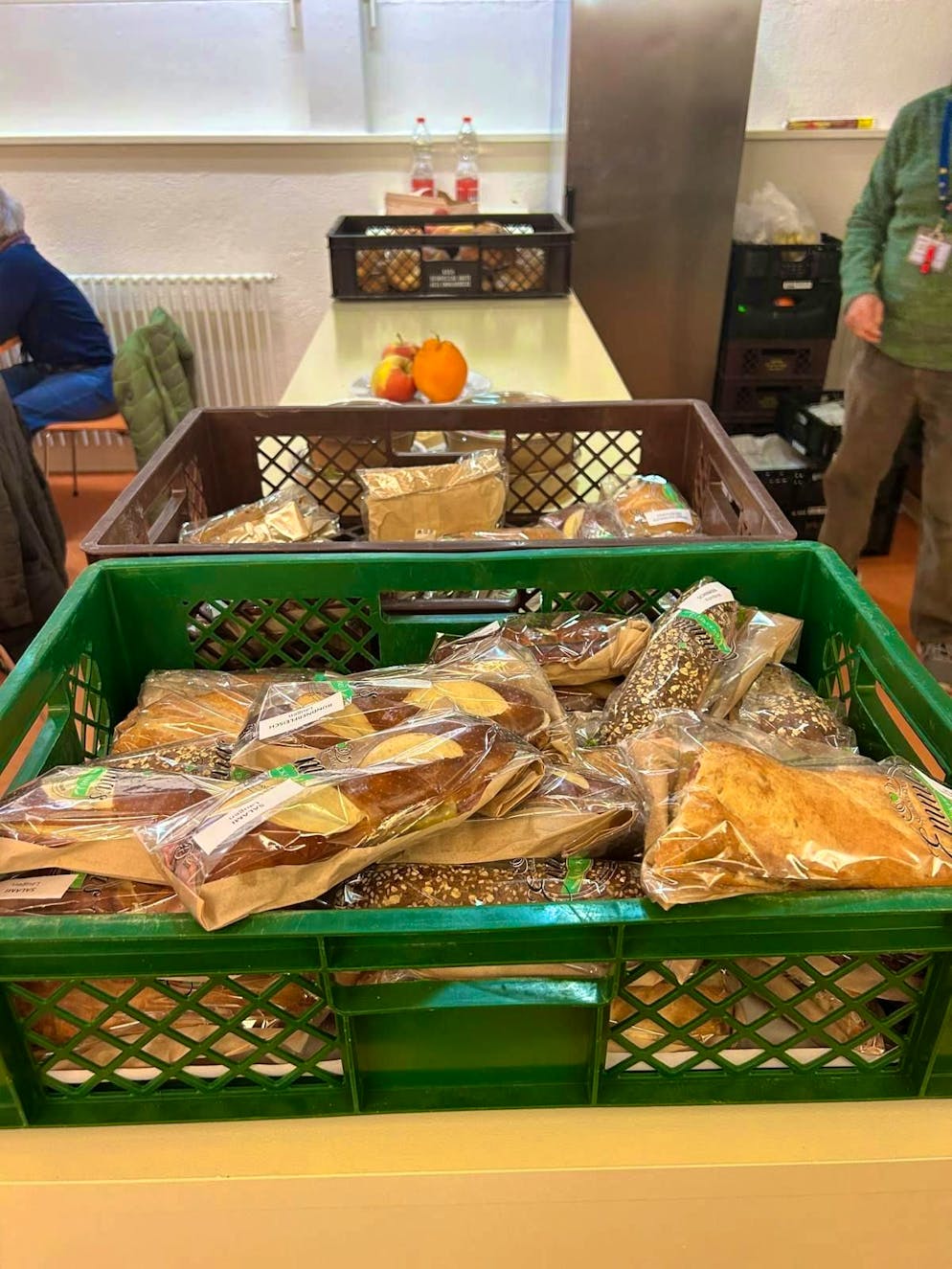 On the road with Nez Rouge of the Lucerne section. Catering is provided for the volunteer drivers.