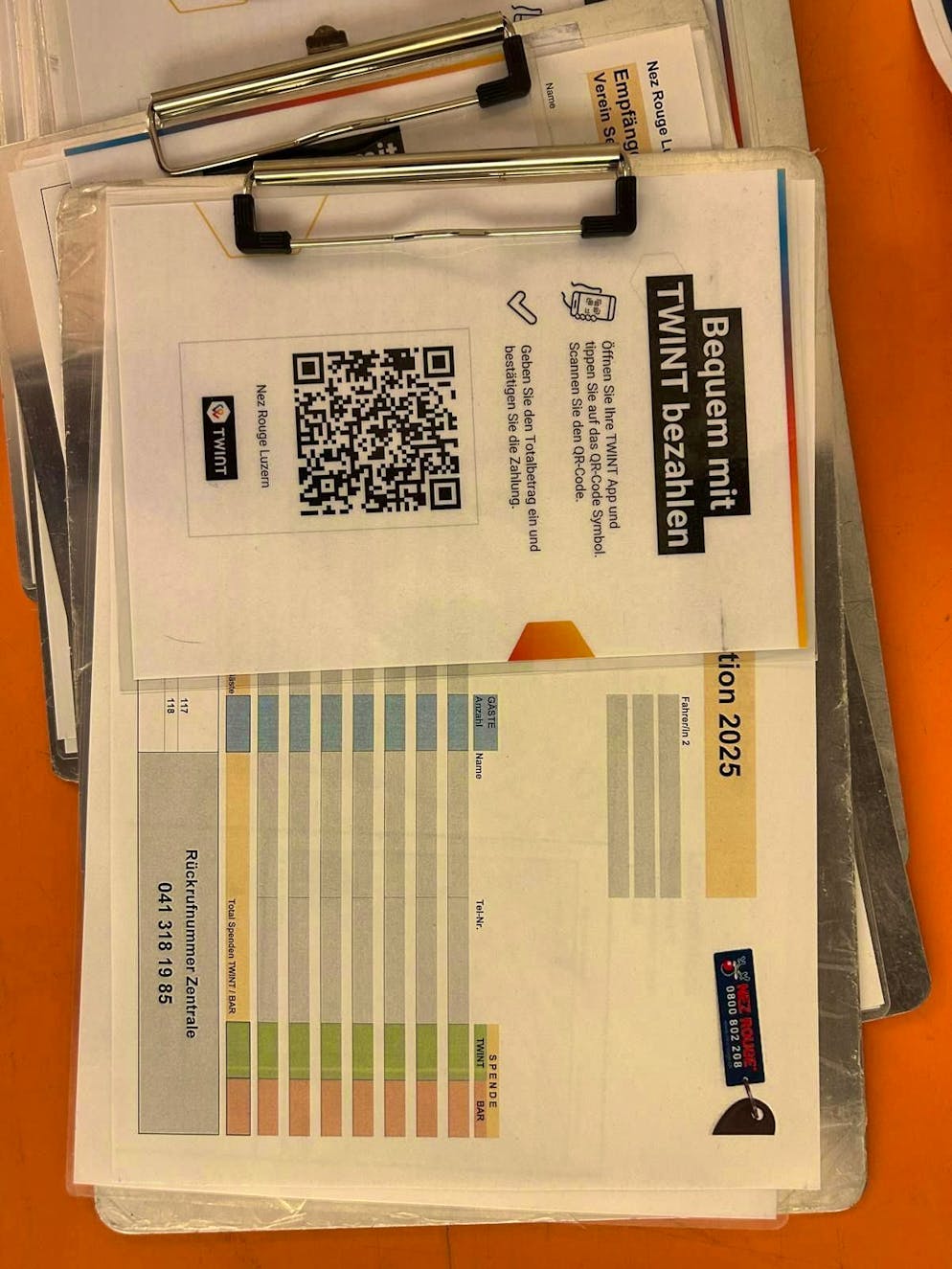 On the road with Nez Rouge of the Lucerne section. Nez Rouge will take you home safely free of charge - a donation is welcome.