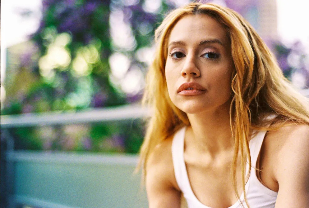 Brittany Murphy sul set di Abandoned, nel 2009.