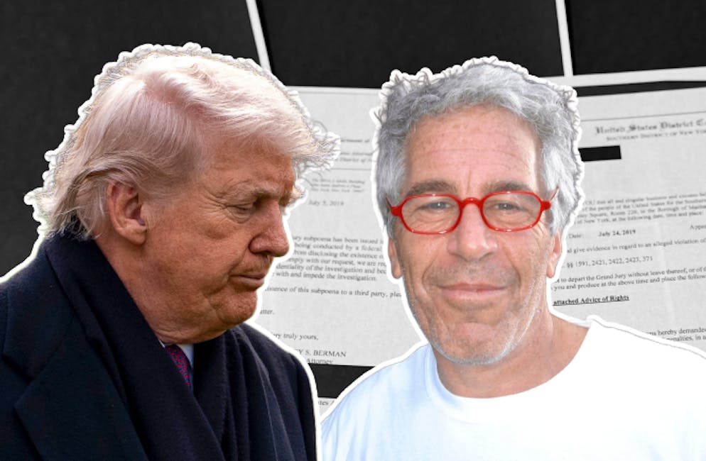 Jeffrey Epstein und Donald Trump kommen in den Akten vor.