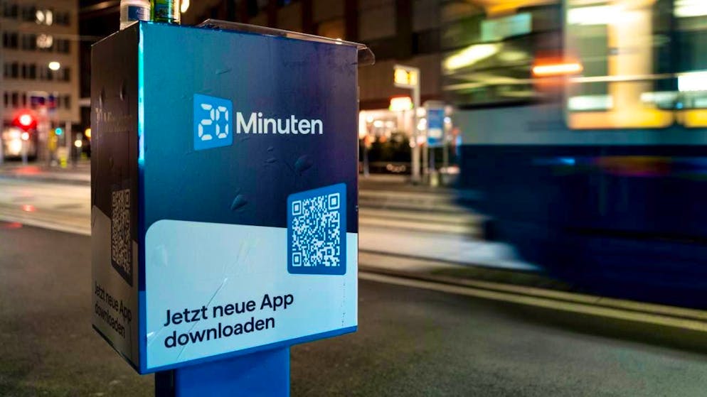 The newspaper boxes of "20 Minuten" were filled for the last time on Tuesday. The printed edition appeared for the last time after 26 years.