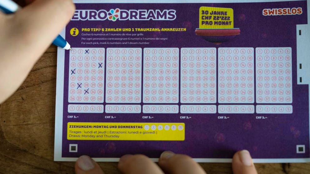 Aucun joueur n'a trouvé la bonne combinaison à l'Eurodreams jeudi.