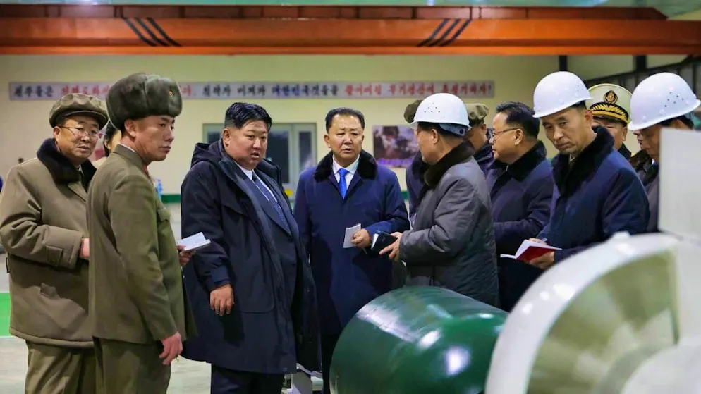 According to state media, North Korea's ruler Kim Jong Un has visited a production facility for nuclear-powered submarines.
