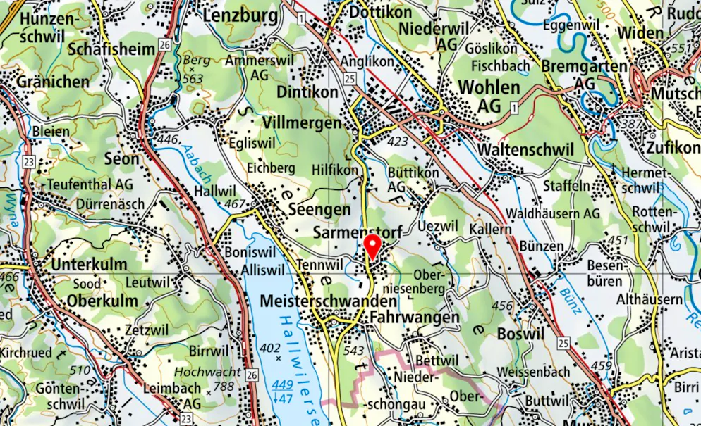 Sarmenstorf liegt im Kanton Aargau.