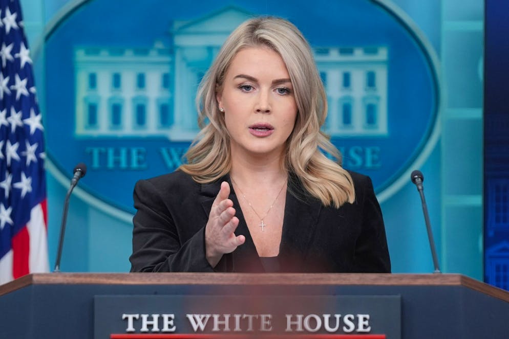 Luftangriffe «eine der vielen, vielen Optionen»: Karoline Leavitt, Sprecherin des Weissen Hauses.